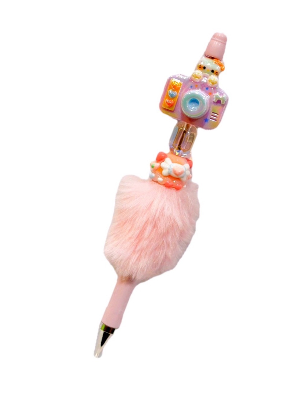 🖊️Beaded & Handmade Fashion Pen Hello Kitty Camera Bead